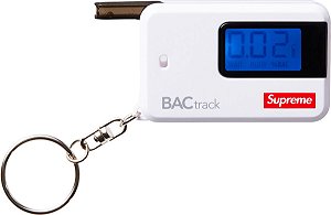 Supreme x BACtrack Chaveiro Go Branco