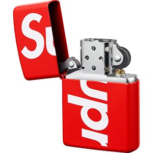Supreme x Zippo Isqueiro Logo Vermelha
