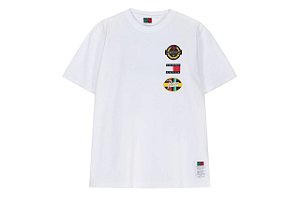 Patta x Tommy Jeans Camiseta Flag Branca