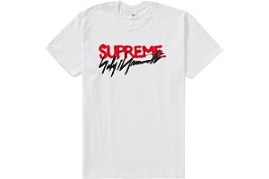 Supreme x Yohji Yamamoto Camiseta Logo Branca