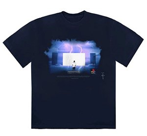 Travis Scott x Playstation Camiseta Monolith Night Preta