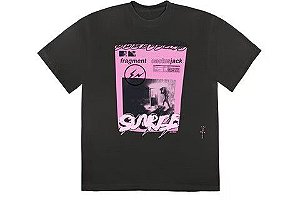Travis Scott x Fragment Camiseta Pink Sunrise Black