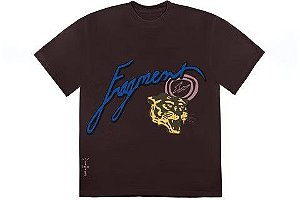 Travis Scott Cactus x Fragment Camiseta Icons Marrom