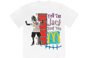 Travis Scott x McDonald’s Camiseta Jack Smile Branca