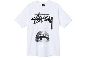 Stussy x Rick Owens Camiseta World Tour Collection Branca