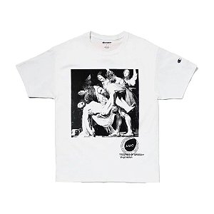 Virgil Abloh x MCA Camiseta Figures of Speech Pyrex Caravaggio Branca