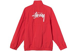 Nike x Stussy Jaqueta Windrunner Habanero Vermelha
