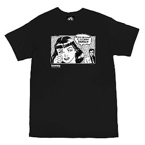 Thrasher Camiseta Boyfriend Preta