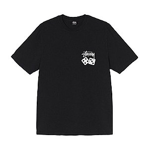 Stussy Camiseta Dice Pigment Dyed Preta
