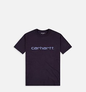 Carhartt Camiseta Script Dark Iris Roxa