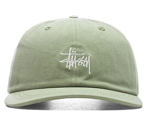 Stussy Boné Stock Canvas Low Pro Cap Light Verde