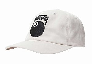 Stussy Boné Stock 8 Ball Low Pro Bege