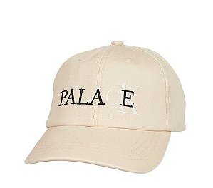 Palace x Calvin Klein Boné 6 Panel Bege