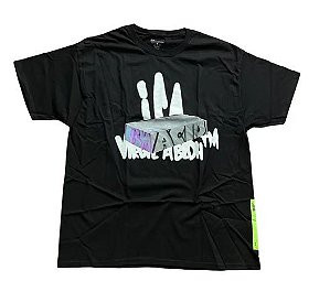 Virgil Abloh Camiseta ICA Graffiti Preta