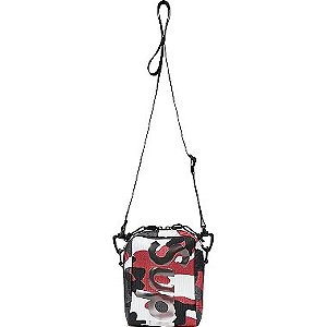 Supreme Bolsa Neck Pouch SS21 Camo Vermelha