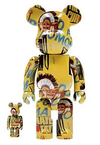 Bearbrick Andy Warhol x Jean-Michel Basquiat #3 100% & 400% Set