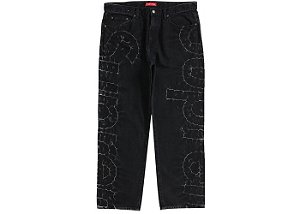 Supreme Calça Jeans Shibori Loose Fit