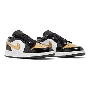 Nike Jordan 1 Low SE GS Gold Toe