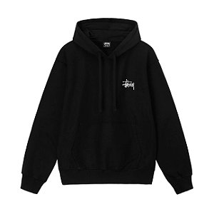 Stussy Moletom Basic Pigment Dyed Preto