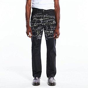 Pleasures Calça Jeans Shatter Preta