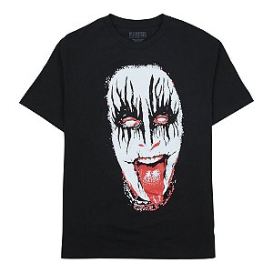 Pleasures Camiseta Mounth Preta