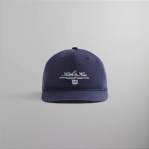 Kith x Wilson Boné Pinch Crown Azul Marinho