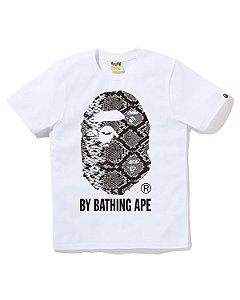 Bape Camiseta A Bathing Ape Big Ape Head Snake Branca