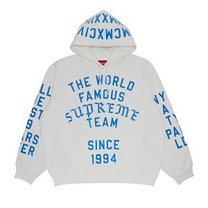 Supreme Moletom Team Flocked Branco
