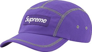 Supreme Boné Reflective Stitch Camp Roxa