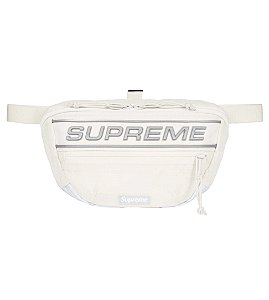 Supreme Logo Waist Bag Branca - FW23