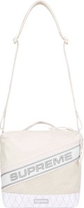Supreme Logo Shoulder Bag Branca - FW23