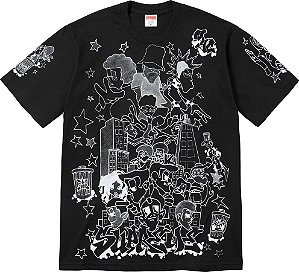 Supreme Camiseta Downtown Preta