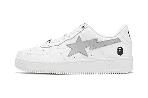 A Bathing Ape Tenis Bape Sta Low #3 Line Camo Branco