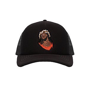 Denim Tears Boné Trucker Crown Made of Cotton Preto