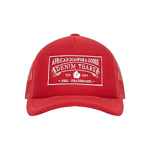 Denim Tears Boné Trucker ADG Vermelho