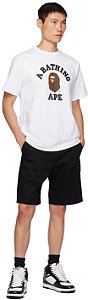 Bape Camiseta College Branca