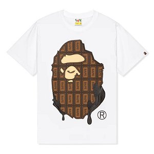 Bape Camiseta Valentine Chocolate Ape Head Tee (SS23) Branca