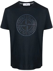 Stone Island Camiseta Compass Azul Marinho
