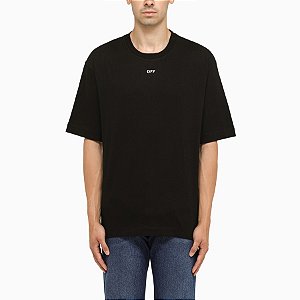 Off-White Camiseta Stamp Skate Preta
