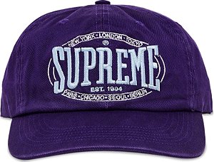 Supreme Boné Warm Up 6-Panel Roxo