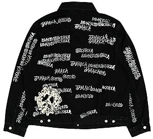 Stussy x Denim Tears x Our Legacy Jaqueta Jeans TTL Preta