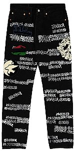 Stussy x Denim Tears x Our Legacy Calça Jeans TTL 501 Preta