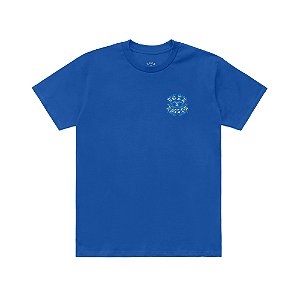 Born x Raised Camiseta Airbrush Rocker Azul