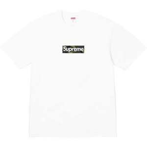 Supreme Camiseta Camo Box Logo (FW23) Branca