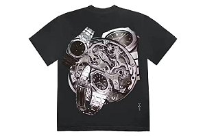 Cactus Jack x Audemars Piguet Camiseta Collage Preta