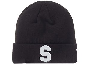 Supreme x New Era Touca Dólar $ Preta