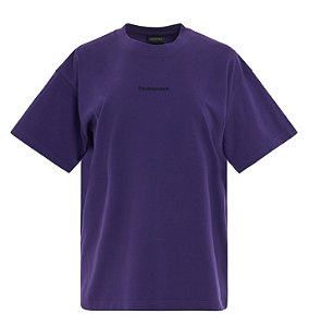 Balenciaga Camiseta New Back Logo Deep Purple