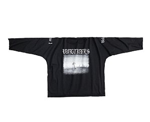 Yzy Camiseta Vultures Black Long Preta