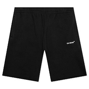 Off-White Bermuda Diagonal Helvetica Preta e Branca