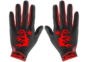 Hellstar Luvas Logo Preta e Vermelha
